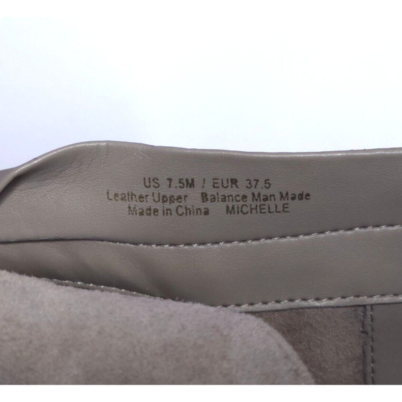 SAM EDELMAN Michelle Taupe Suede Leather Ankle Booties Heels Side Zip Sz 7.5 - Picture 6 of 8